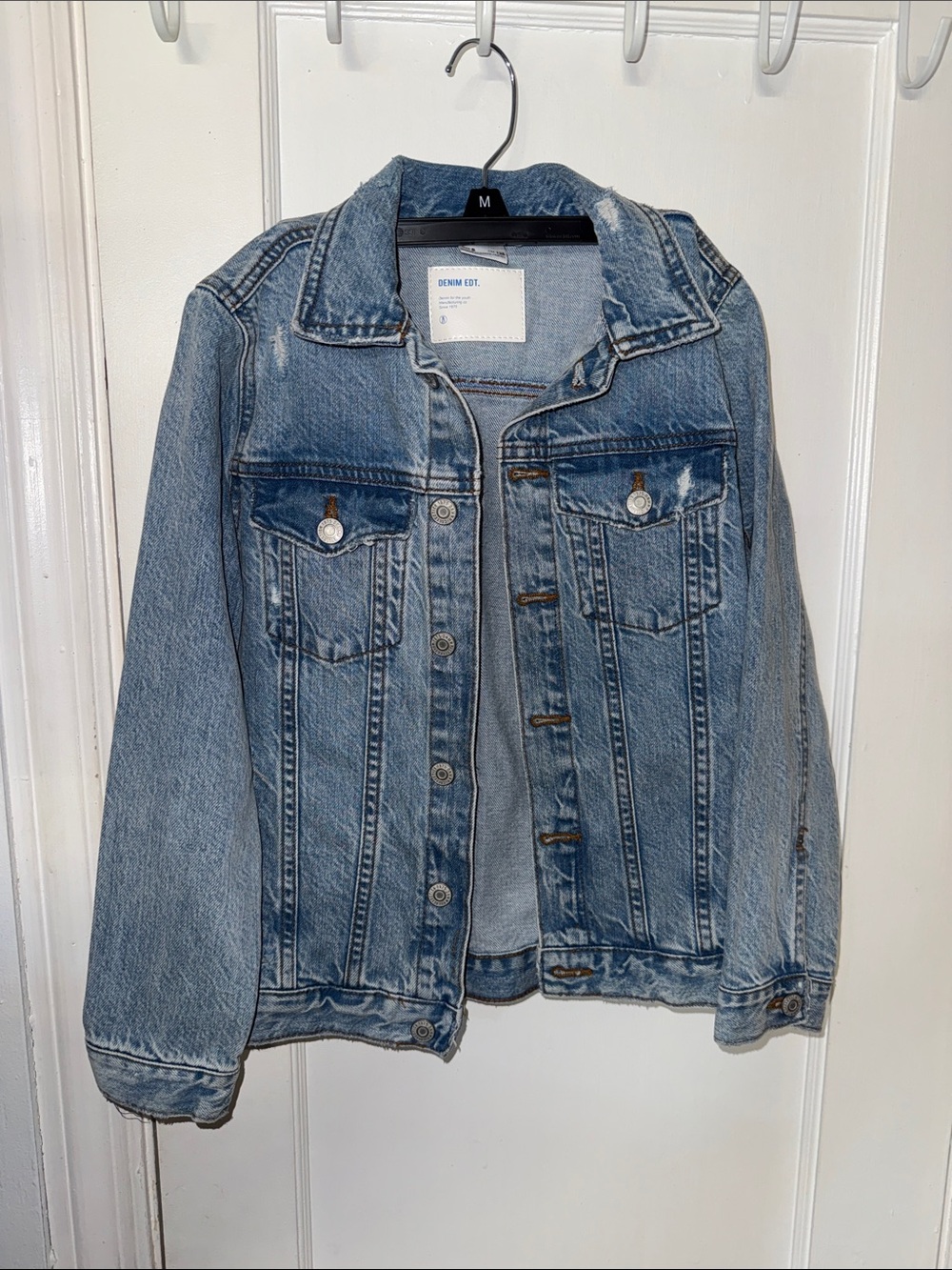 Zara Light Blue Distressed Kids Jean Jacket